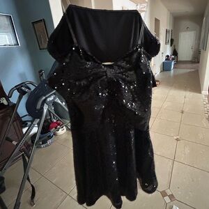 Bow sequin dress